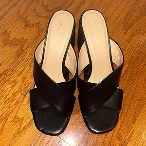 Massimo Matteo black wedges 38.5 (8)